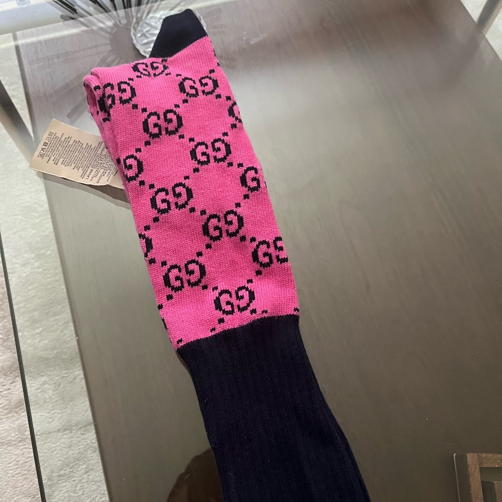 Gucci pink and blue socks